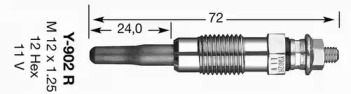 Свеча накаливания (NGK: 2237)